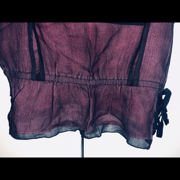 NWOT Free People Silk Top - Picture 3 of 7